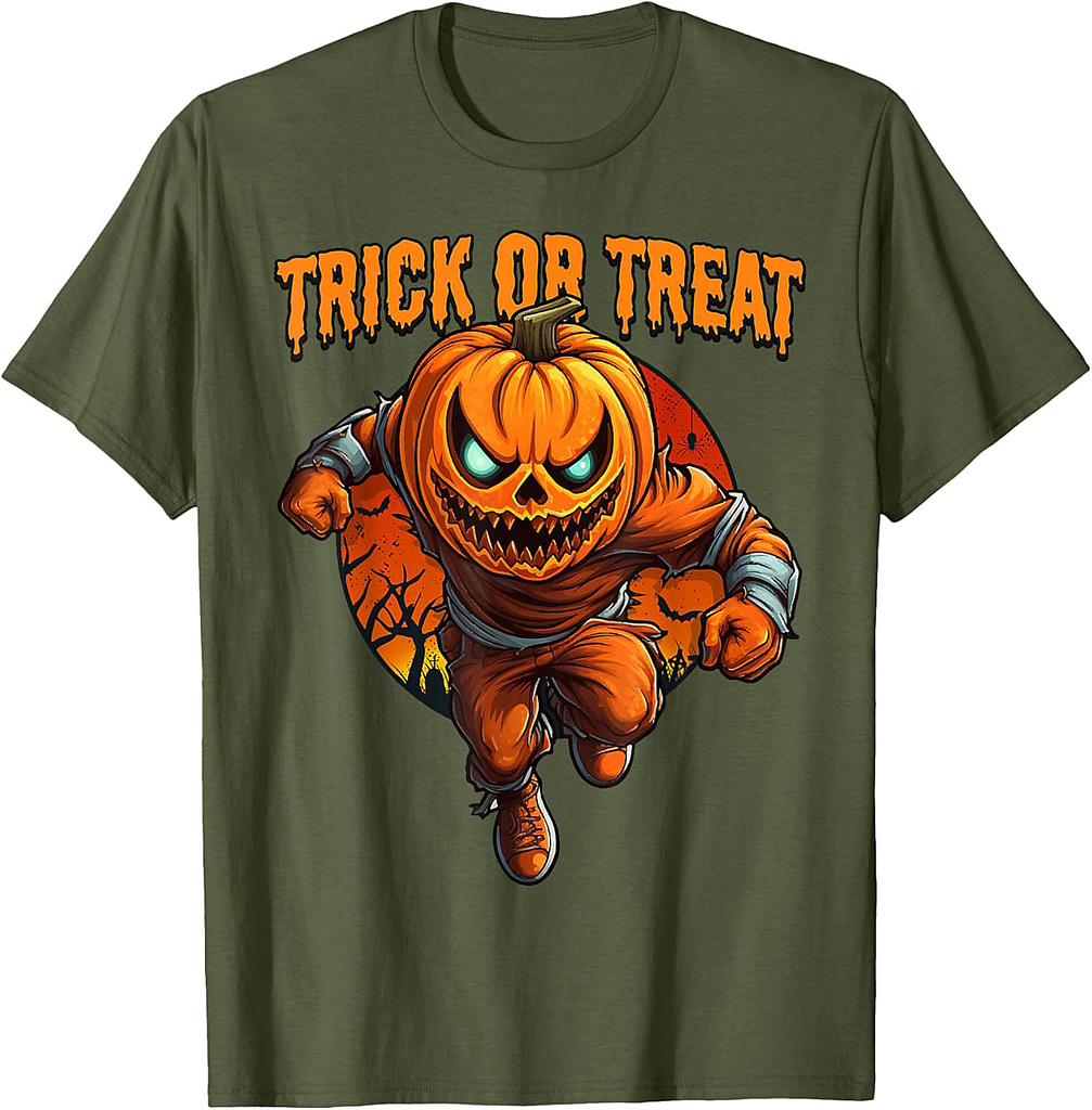 Halloween Pumpkin Monster Trick or Treat T-Shirt