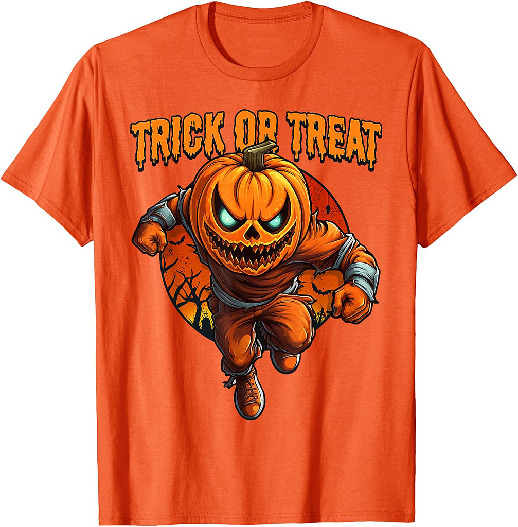 Halloween Pumpkin Monster Trick or Treat T-Shirt