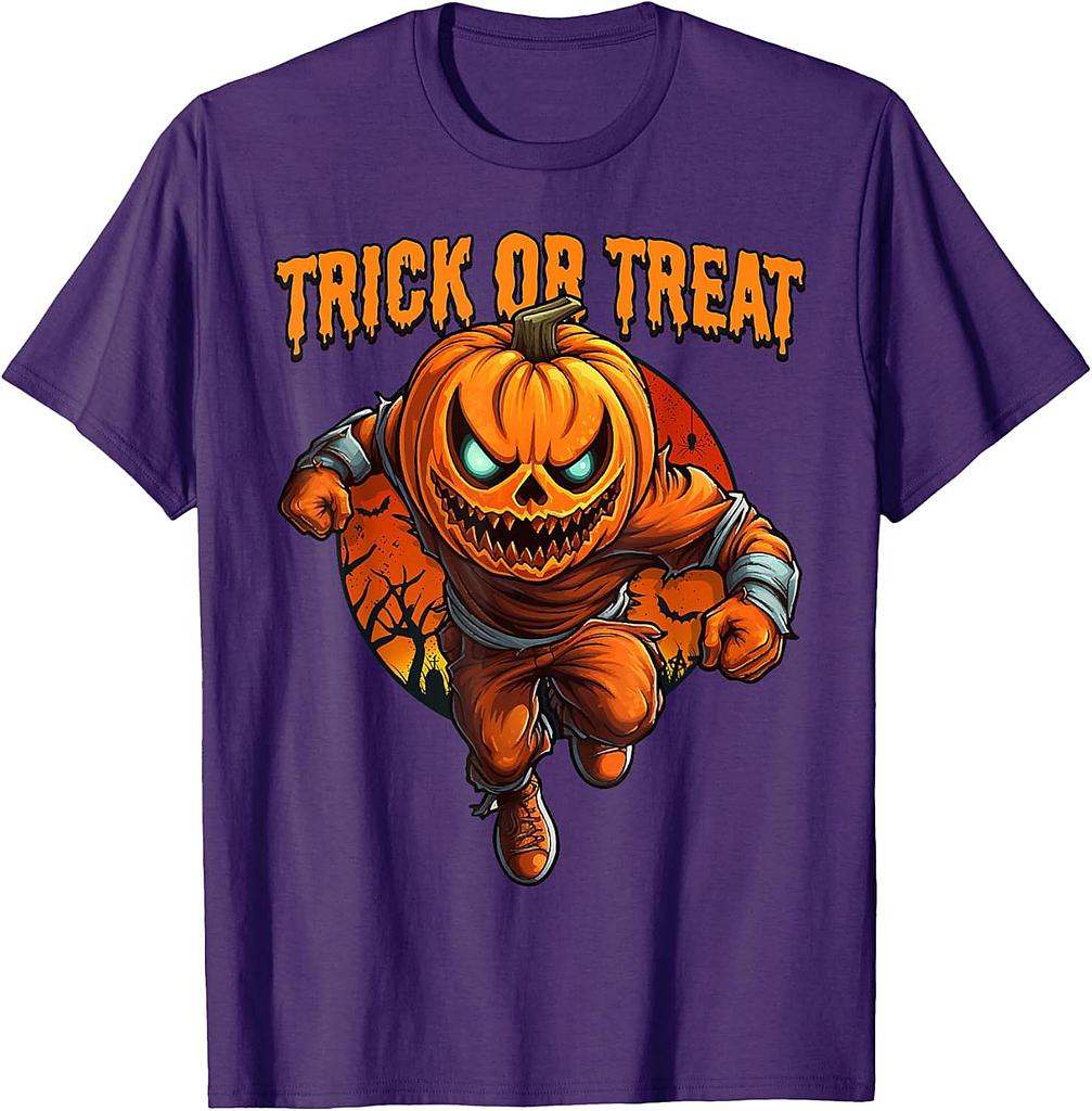 Halloween Pumpkin Monster Trick or Treat T-Shirt