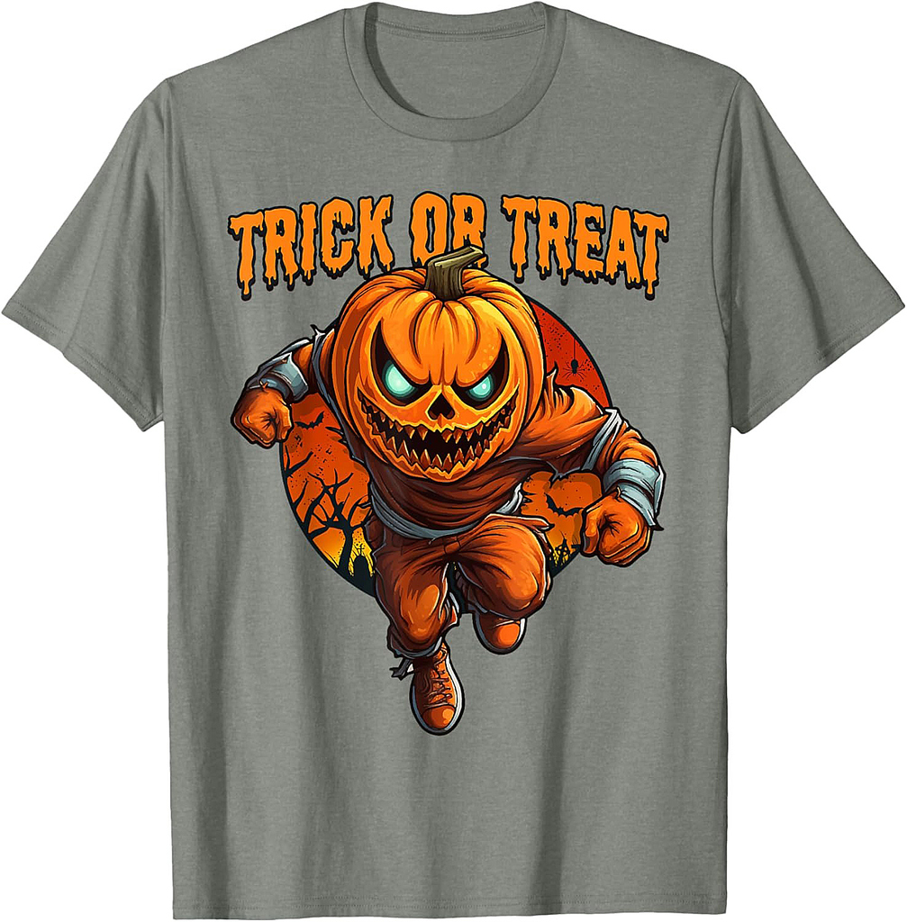 Halloween Pumpkin Monster Trick or Treat T-Shirt
