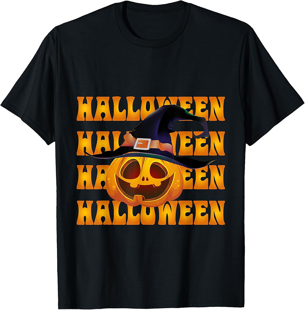 Halloween Pumpkin for Men and Women Funny Halloween 2023 T-Shirt