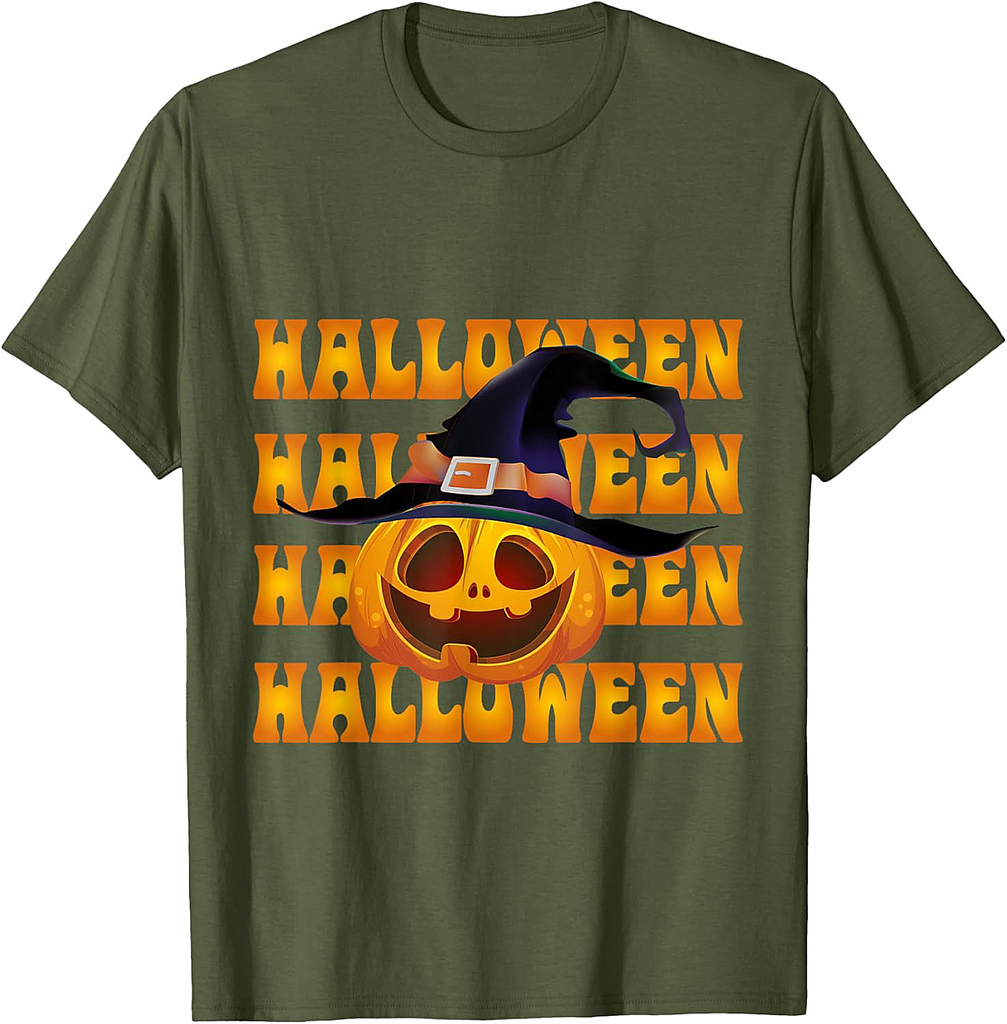 Halloween Pumpkin for Men and Women Funny Halloween 2023 T-Shirt