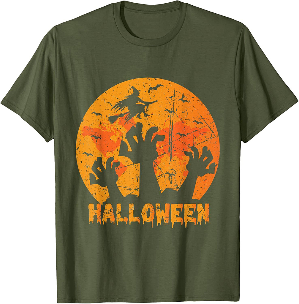 Halloween Scary Cat Lady T-Shirt