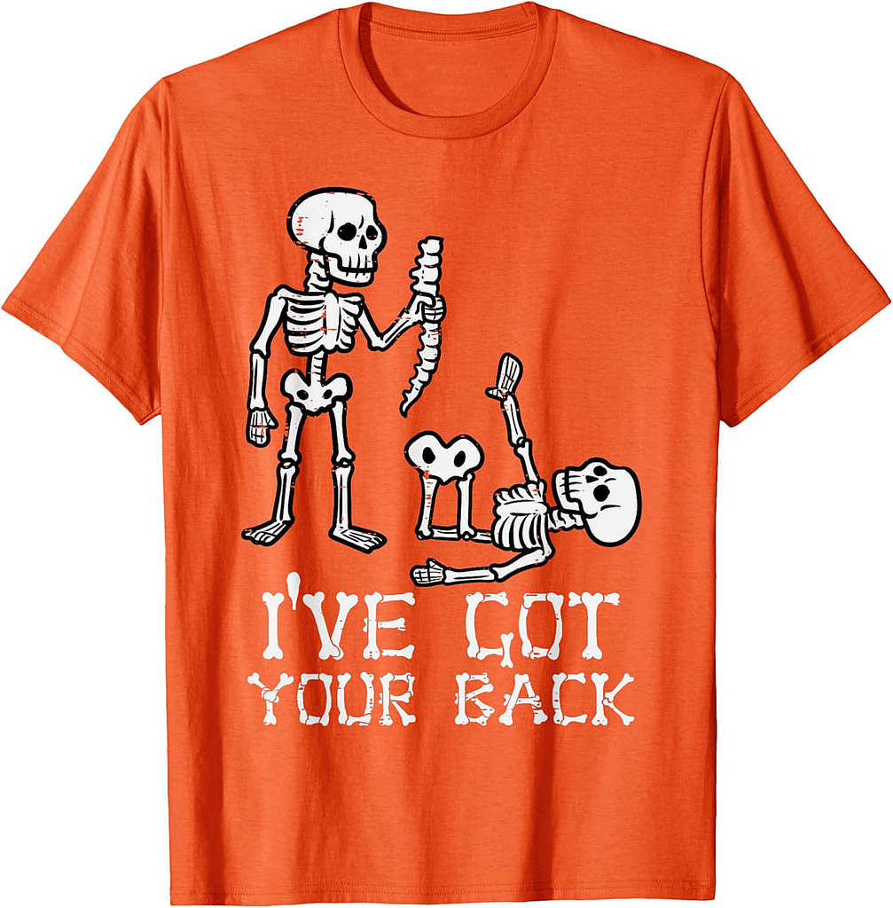 Halloween Skeletons Ive Got Your Back Costume Men Women Kids T-Shirt