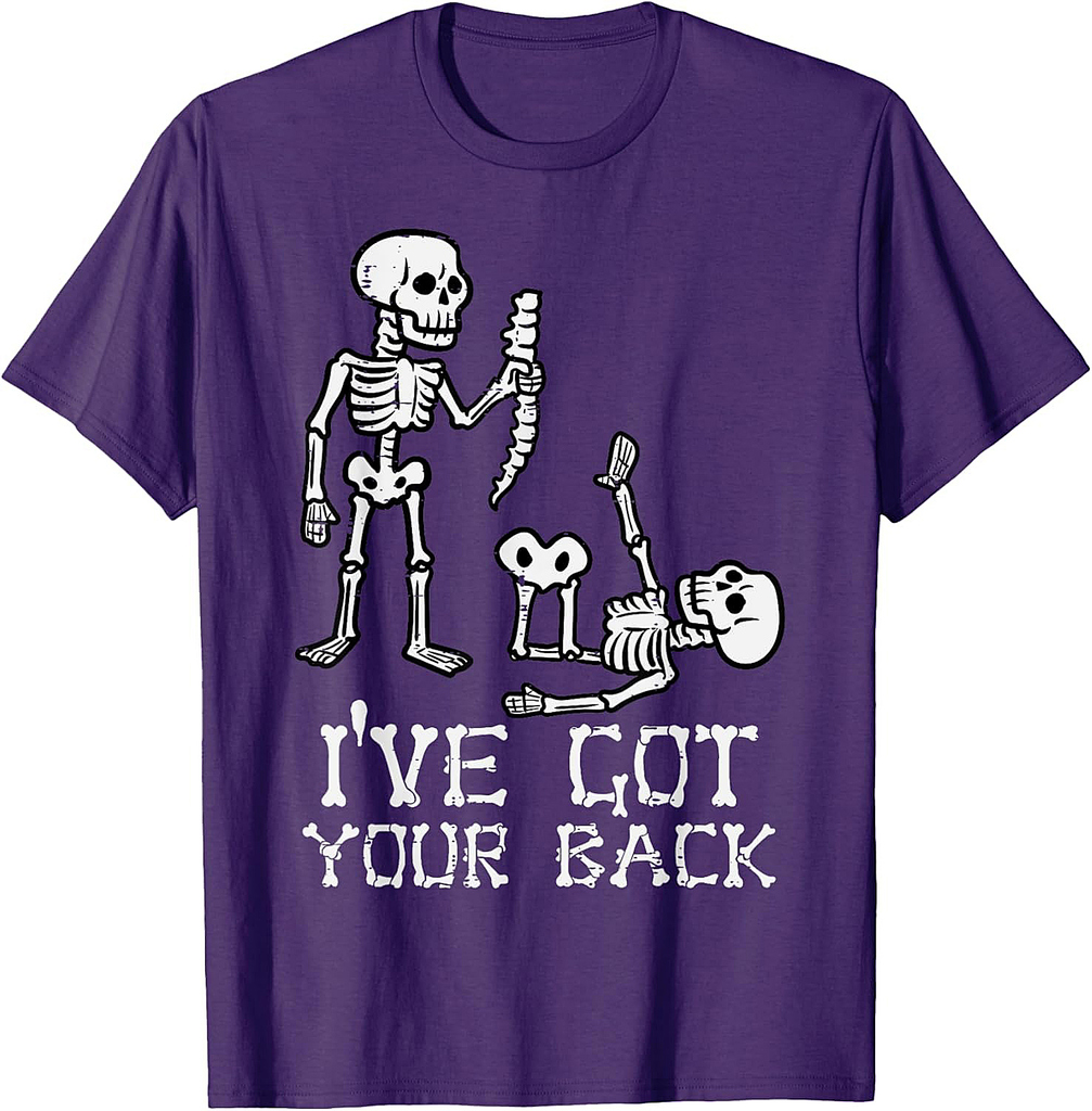 Halloween Skeletons Ive Got Your Back Costume Men Women Kids T-Shirt