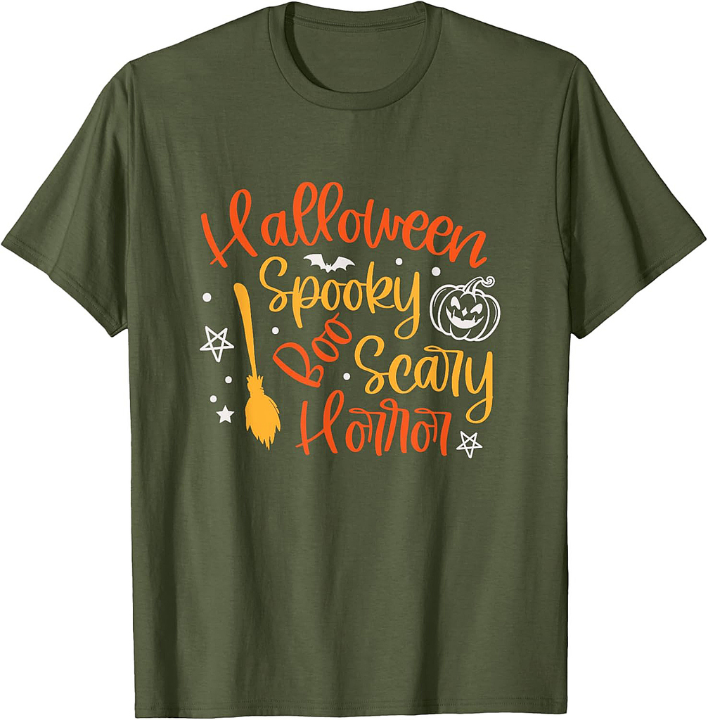 Halloween Spooky Boo Scary Horror Funny Halloween T-Shirt