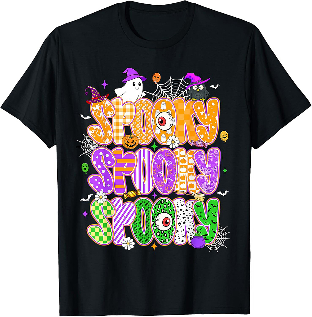Halloween Spooky Season Cute Ghost Gothic Halloween Witch T-Shirt