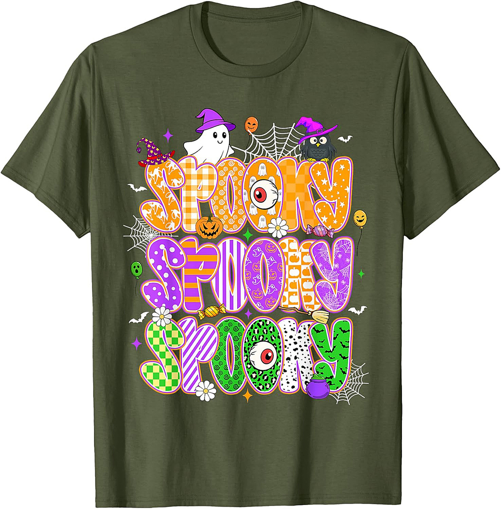 Halloween Spooky Season Cute Ghost Gothic Halloween Witch T-Shirt