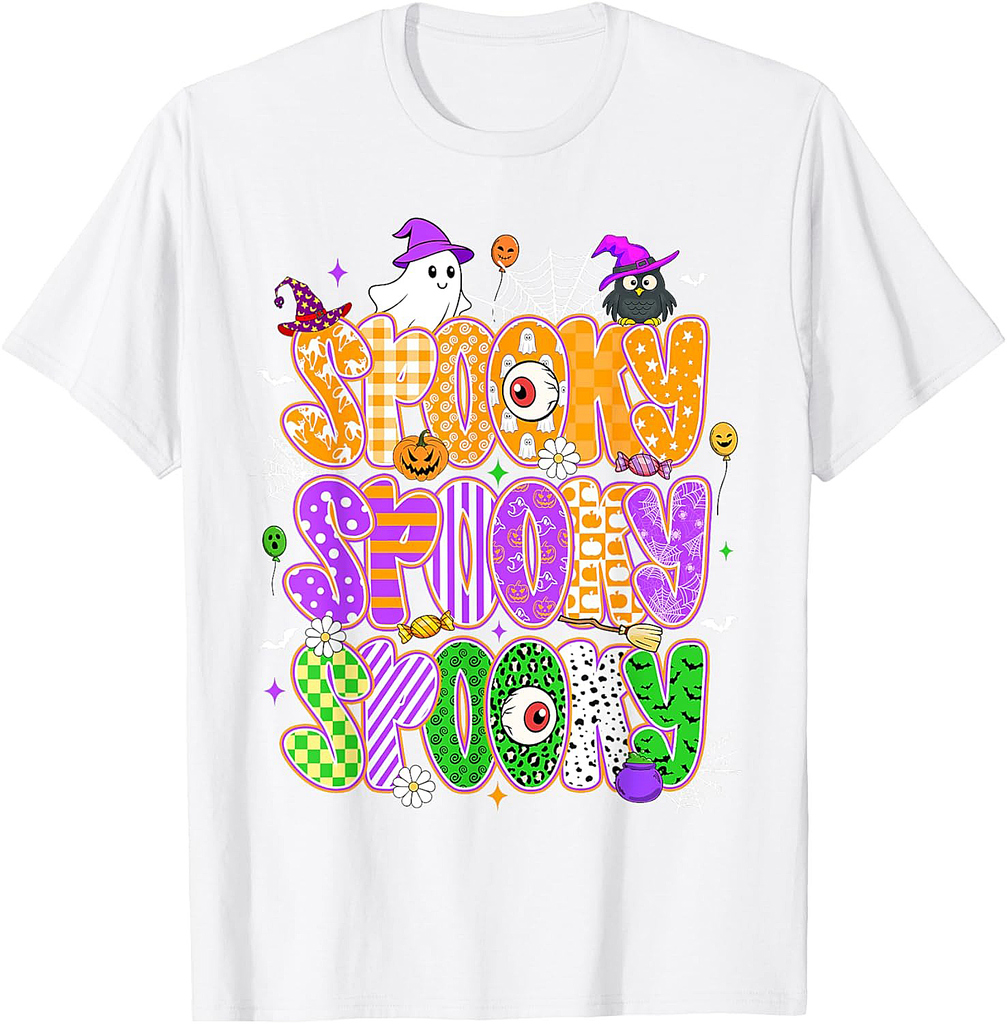 Halloween Spooky Season Cute Ghost Gothic Halloween Witch T-Shirt