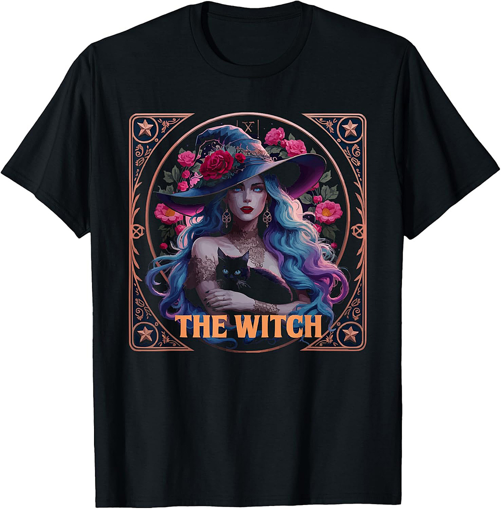 Halloween Witch Lover Spooky Witchy Broom Trick Or Treat T-Shirt