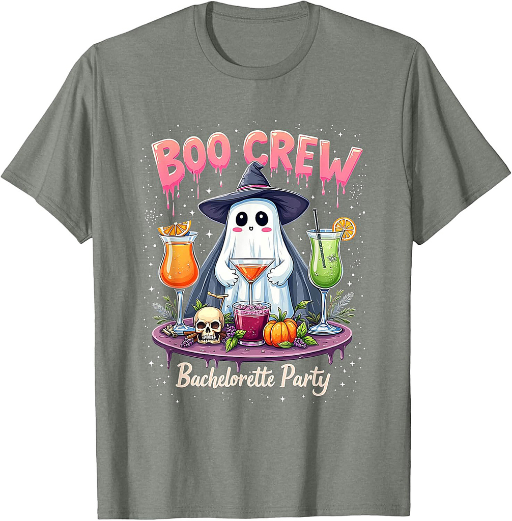 Halloween Witchy Bridal Boo Crew Bachelorette Party T-Shirt