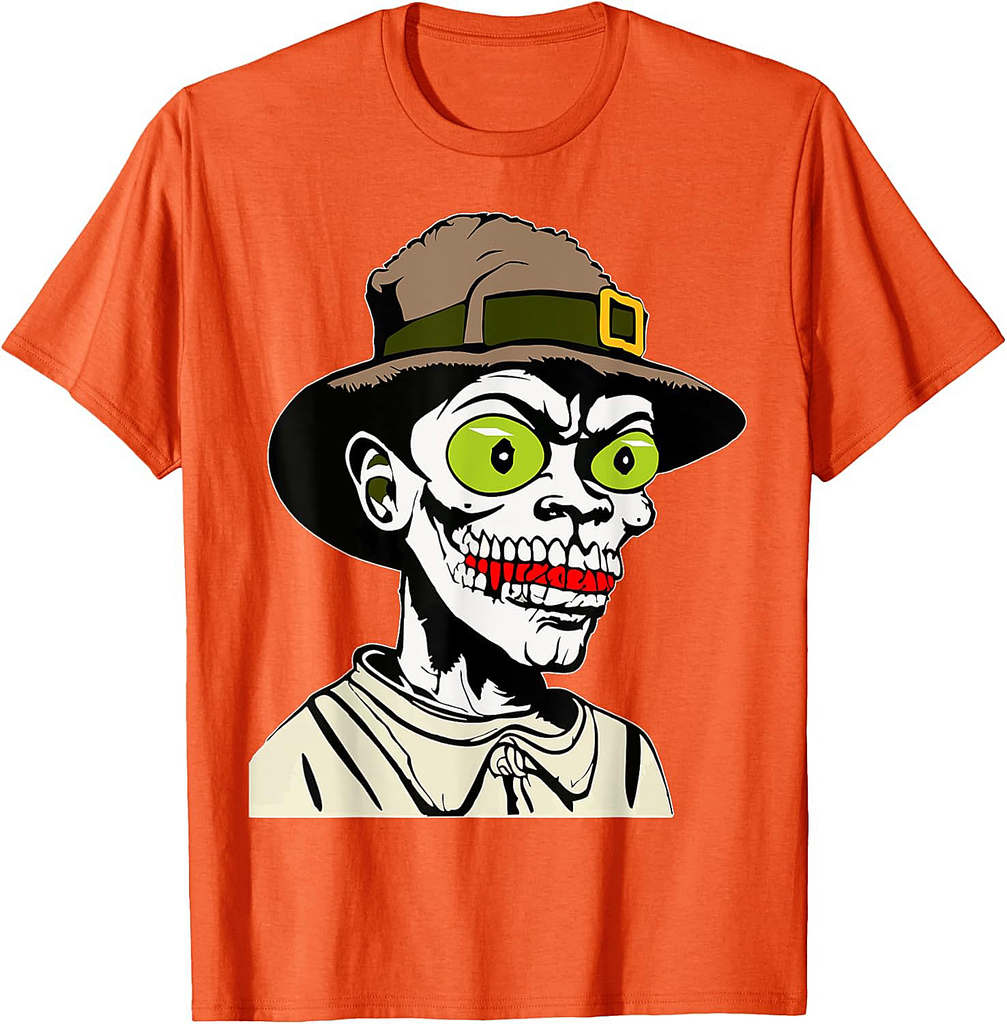Halloween Zombie Costume Scary Horror Skeleton Man Halloween T-Shirt