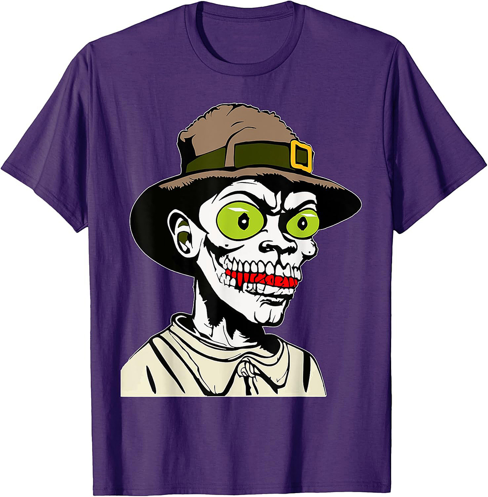 Halloween Zombie Costume Scary Horror Skeleton Man Halloween T-Shirt