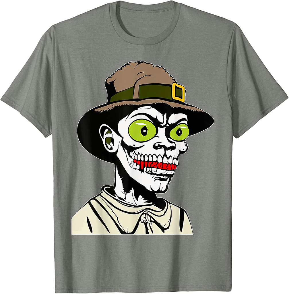 Halloween Zombie Costume Scary Horror Skeleton Man Halloween T-Shirt