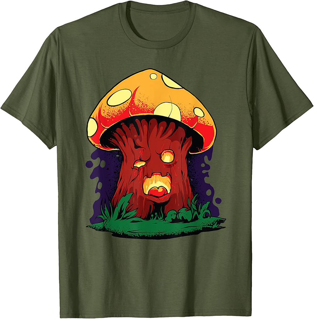 Halloween Zombie Mushroom Pumpkin Witch Halloween Party T-Shirt