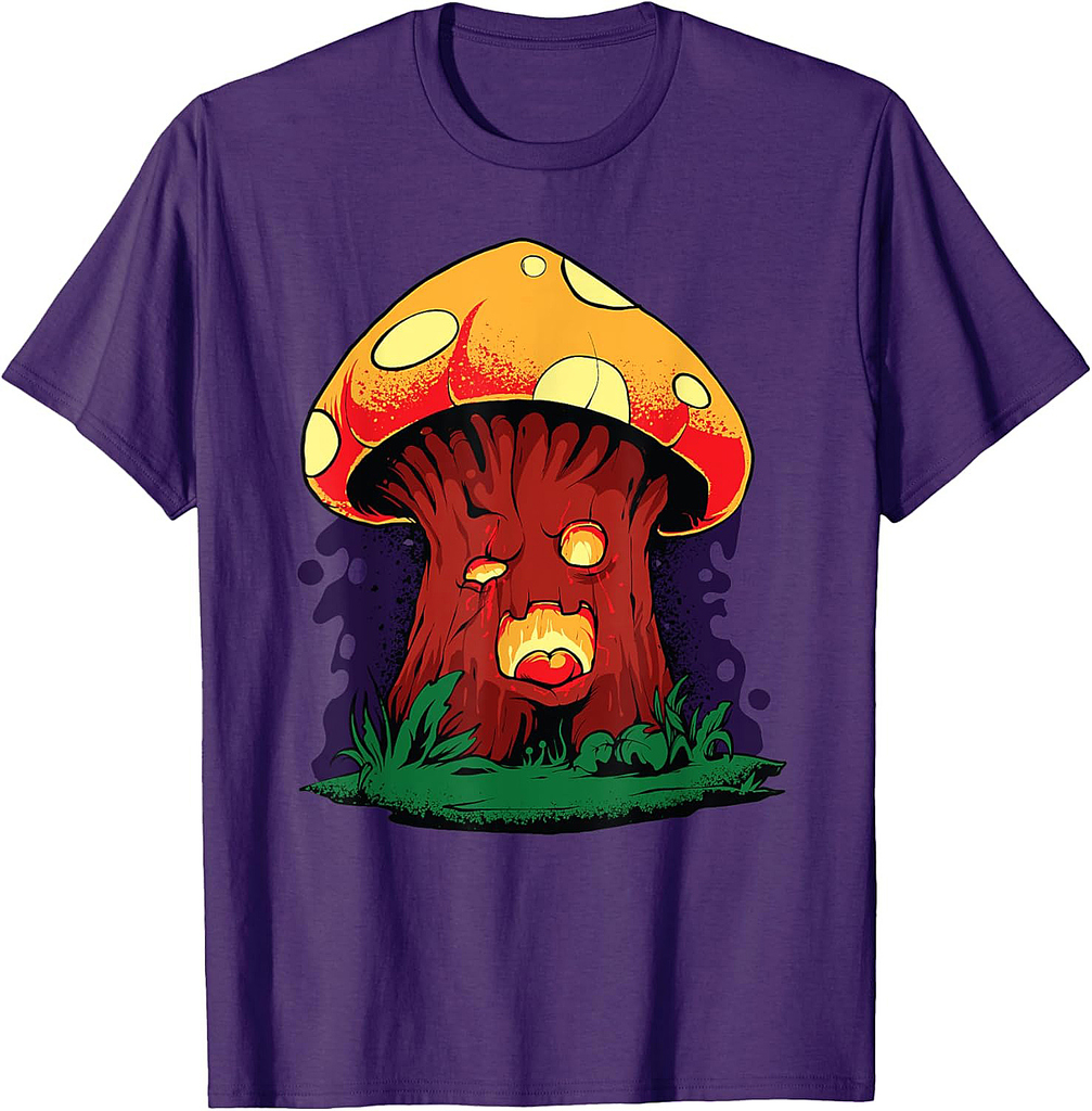 Halloween Zombie Mushroom Pumpkin Witch Halloween Party T-Shirt