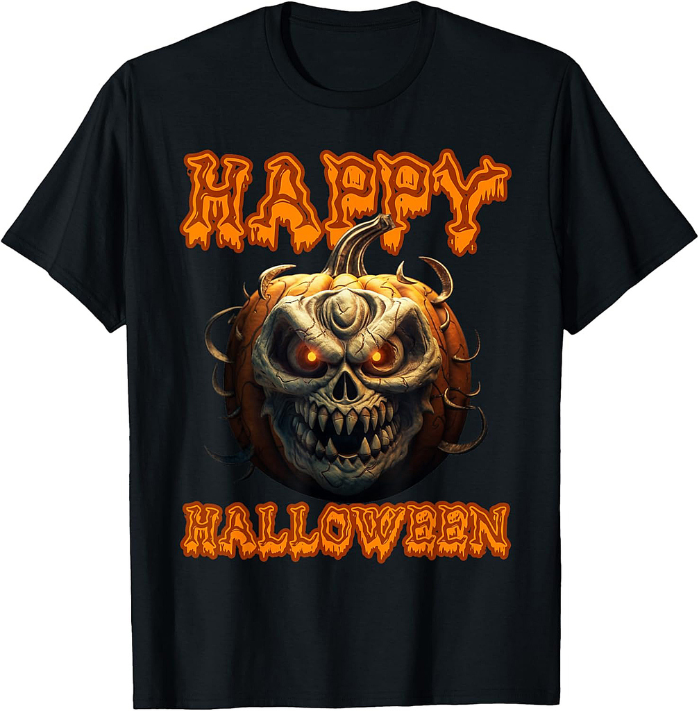 Halloween pumpkin Jack O Lantern Scary T-Shirt