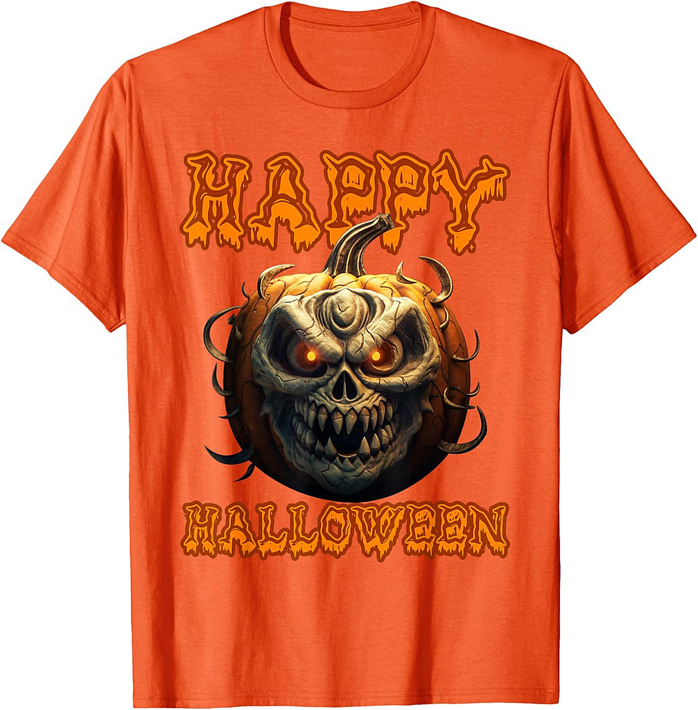 Halloween pumpkin Jack O Lantern Scary T-Shirt