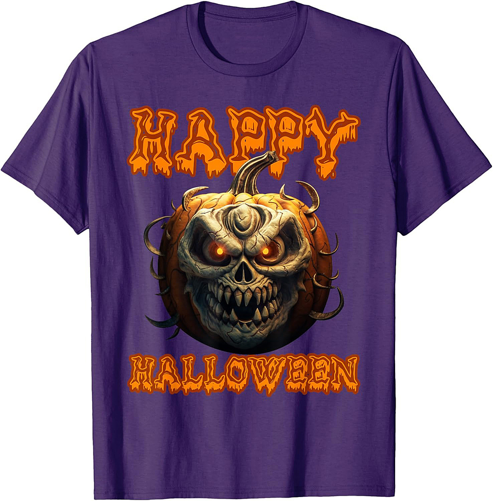 Halloween pumpkin Jack O Lantern Scary T-Shirt