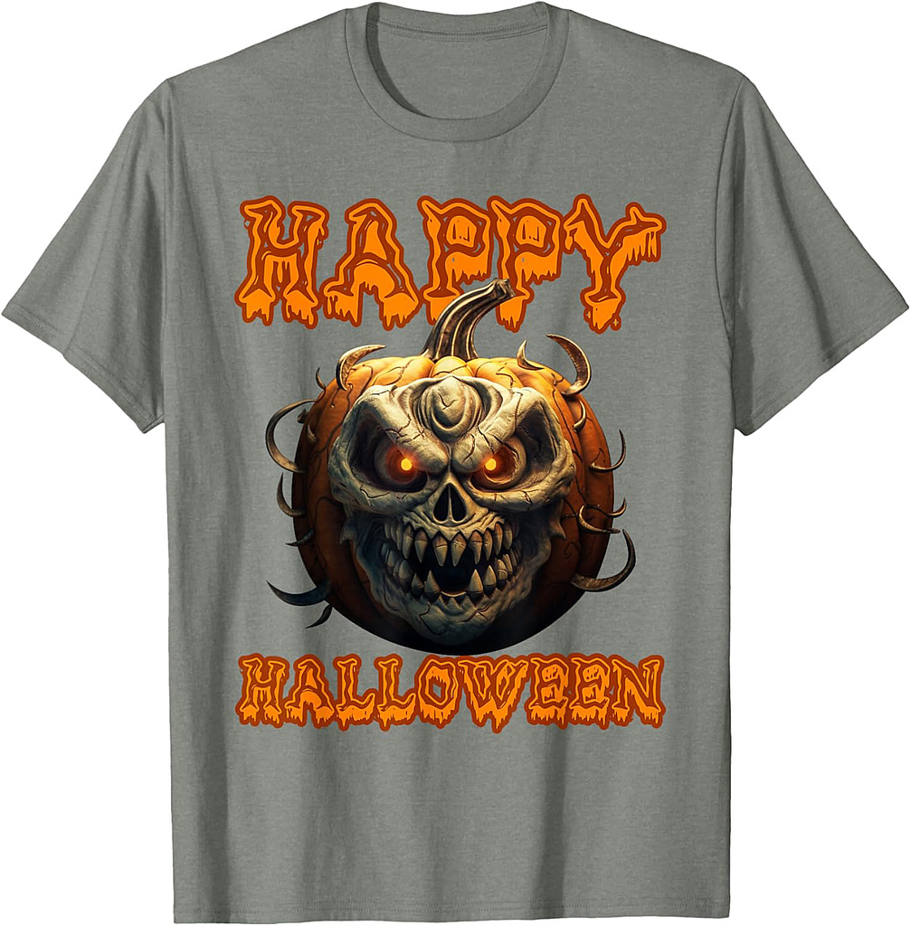 Halloween pumpkin Jack O Lantern Scary T-Shirt