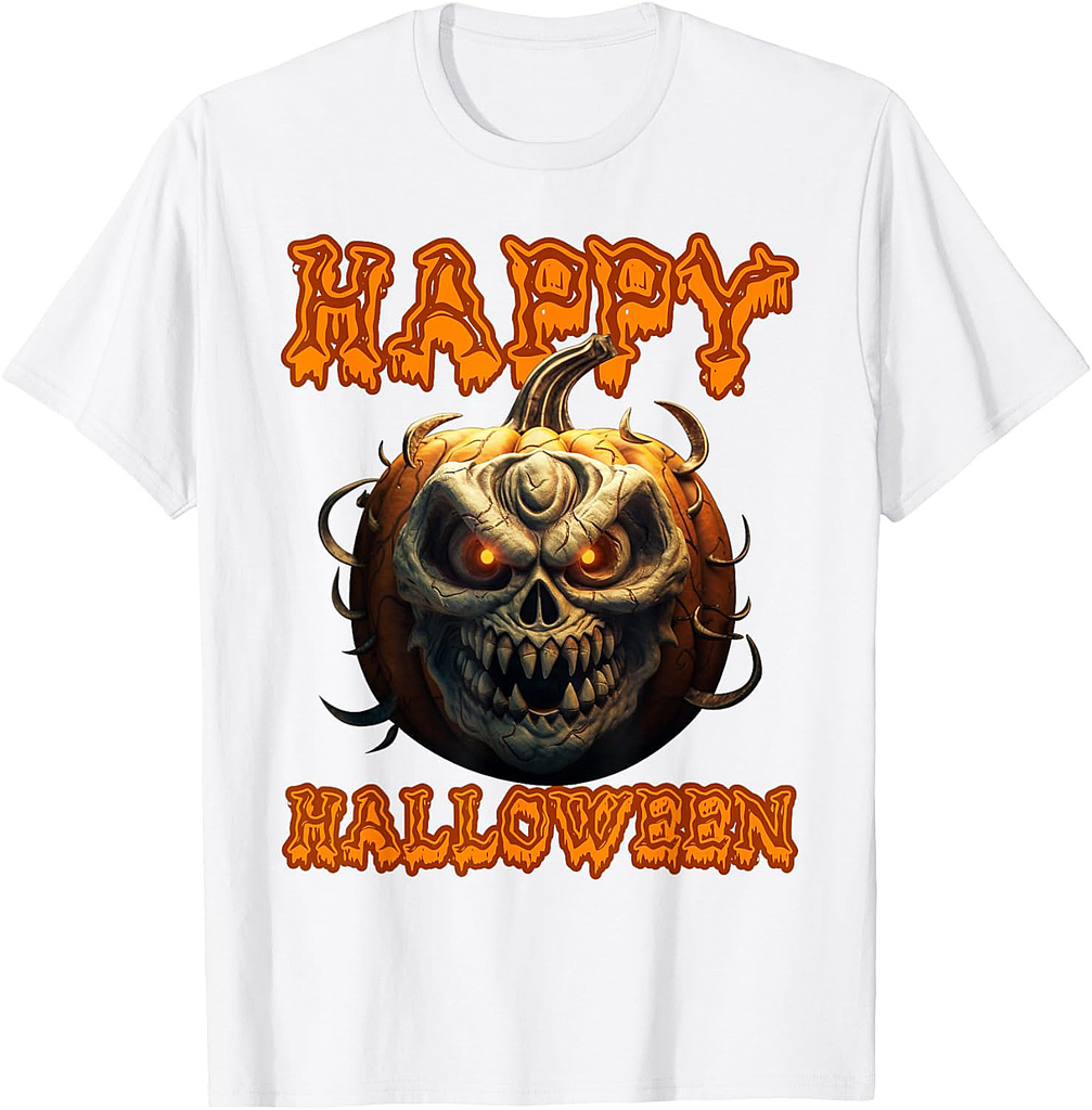 Halloween pumpkin Jack O Lantern Scary T-Shirt