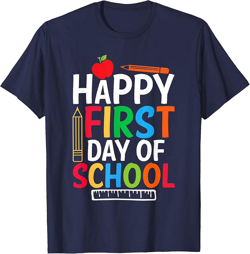 Happy First Day Of School Back To School Kids T-Shirt