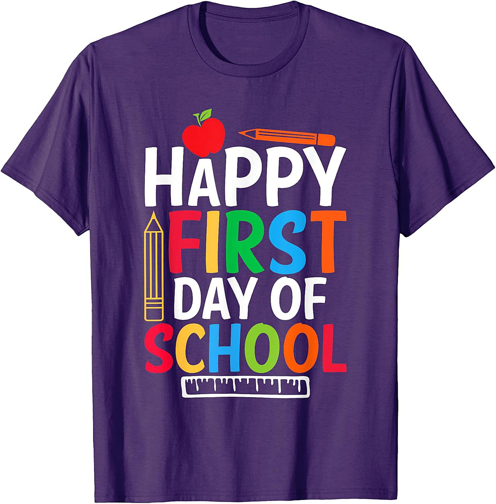 Happy First Day Of School Back To School Kids T-Shirt