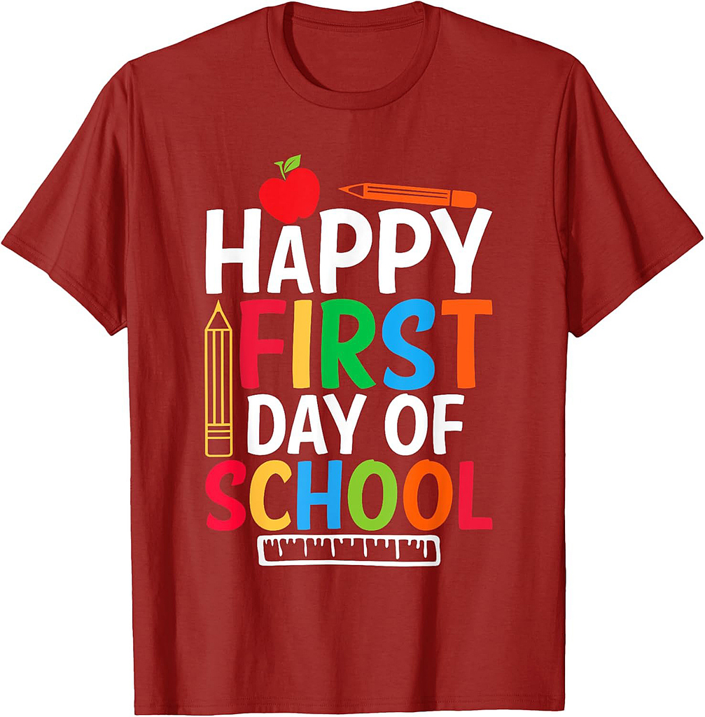 Happy First Day Of School Back To School Kids T-Shirt