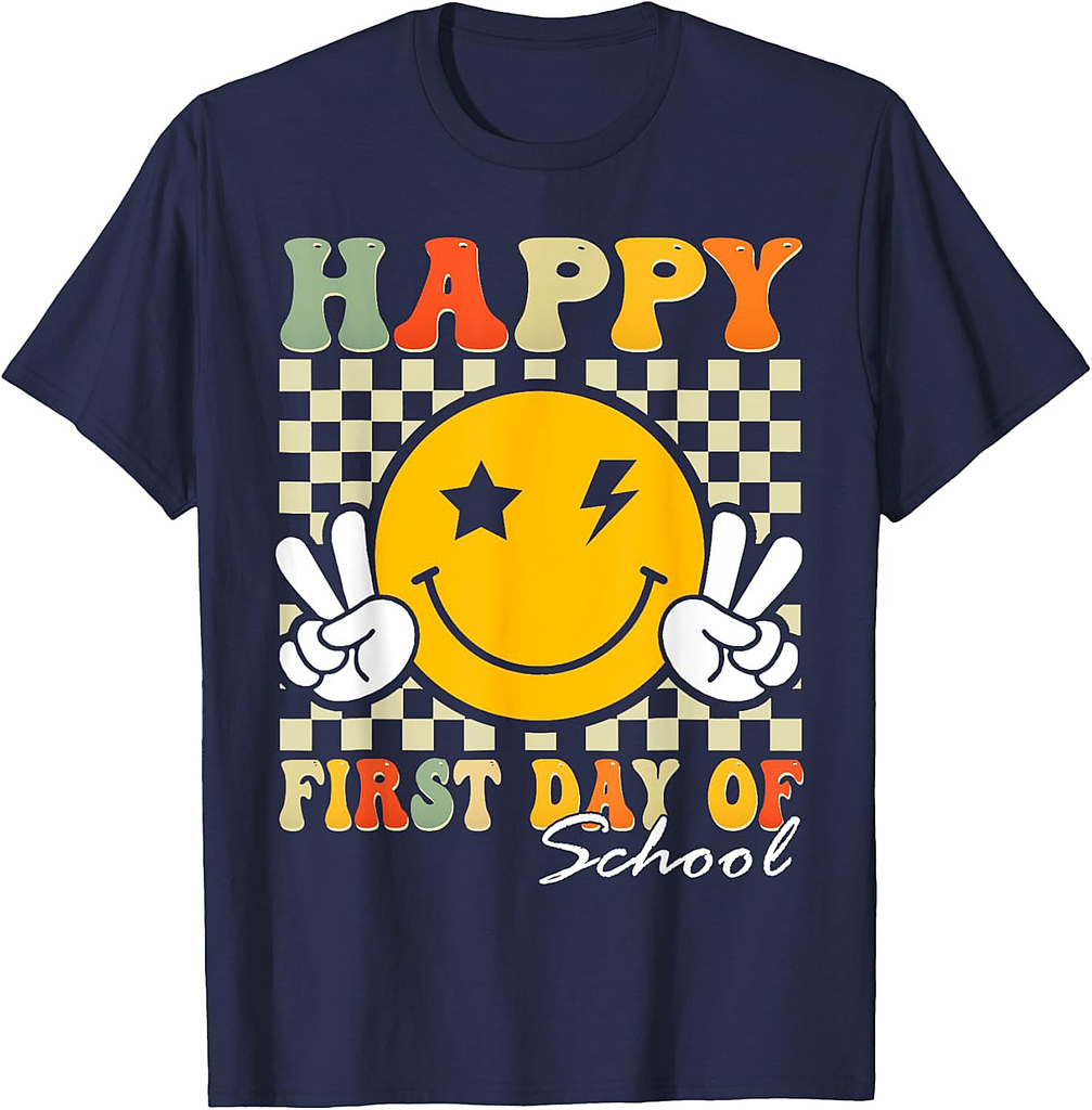 Happy First Day Of School Back To School Teachers Boys Girls T-Shirt