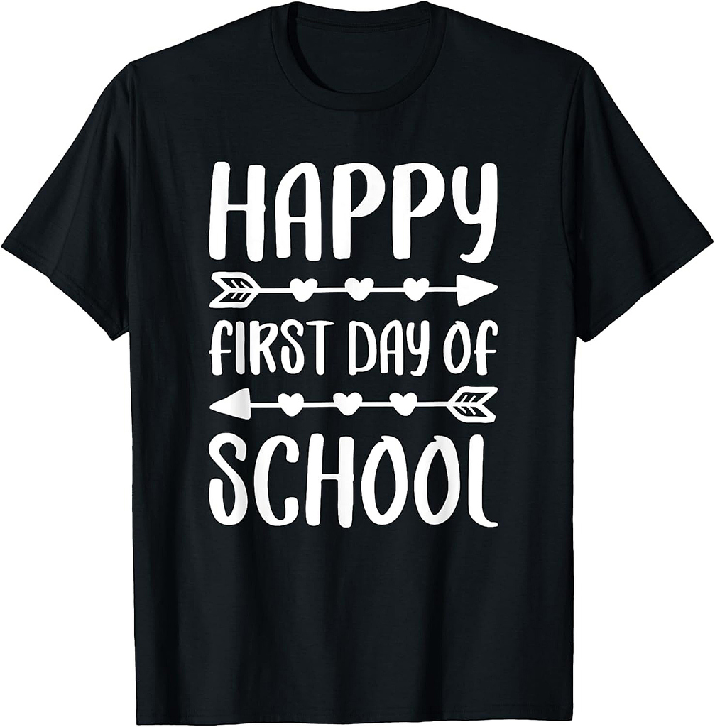 Happy First Day Of School Shirt Boy Girl Back To School T-Shirt