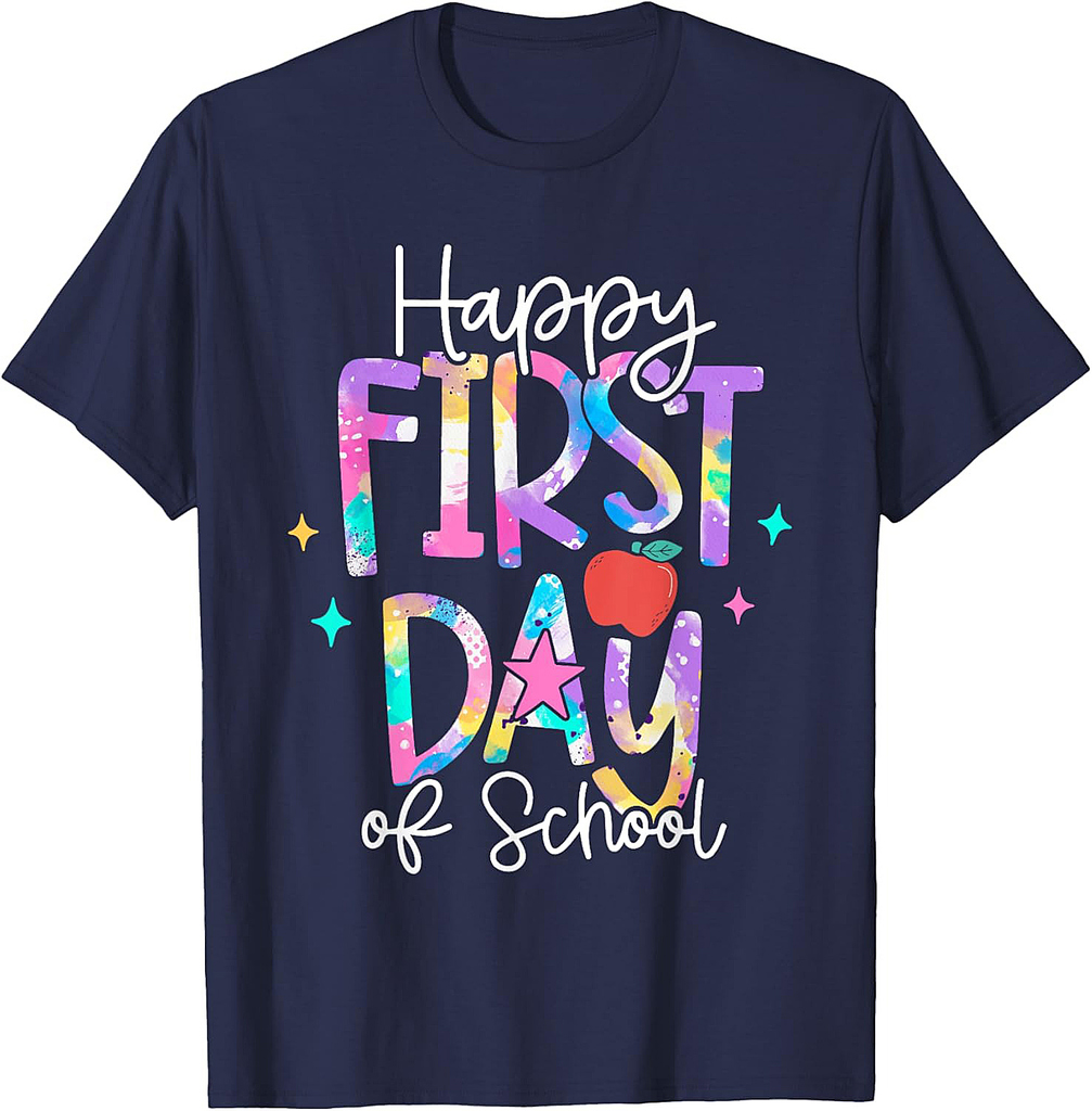 Happy First Day Of School Shirts For Teachers Girls Boys T-Shirt