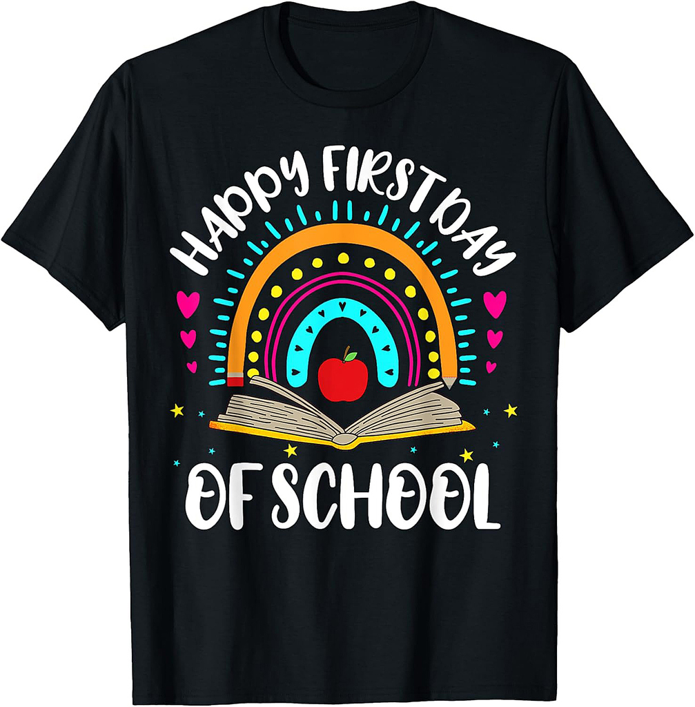 Happy First Day Of School Teachers Kids Back To School T-Shirt
