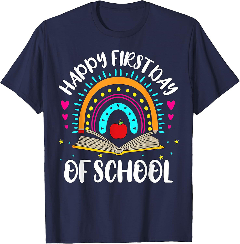 Happy First Day Of School Teachers Kids Back To School T-Shirt