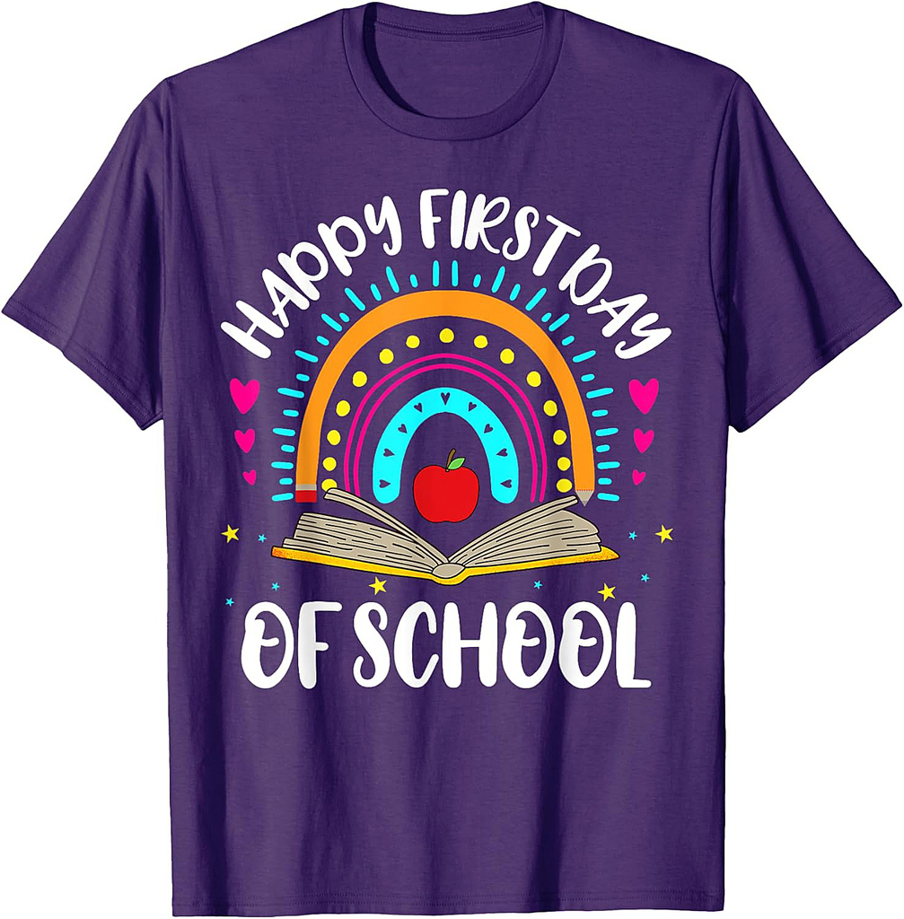 Happy First Day Of School Teachers Kids Back To School T-Shirt