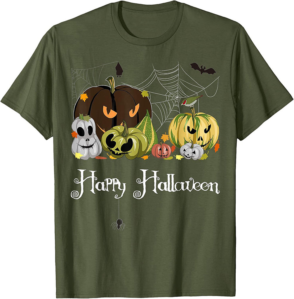 Happy Halloween - Funny Jack-O-Lantern Evil Pumpkin Monsters T-Shirt