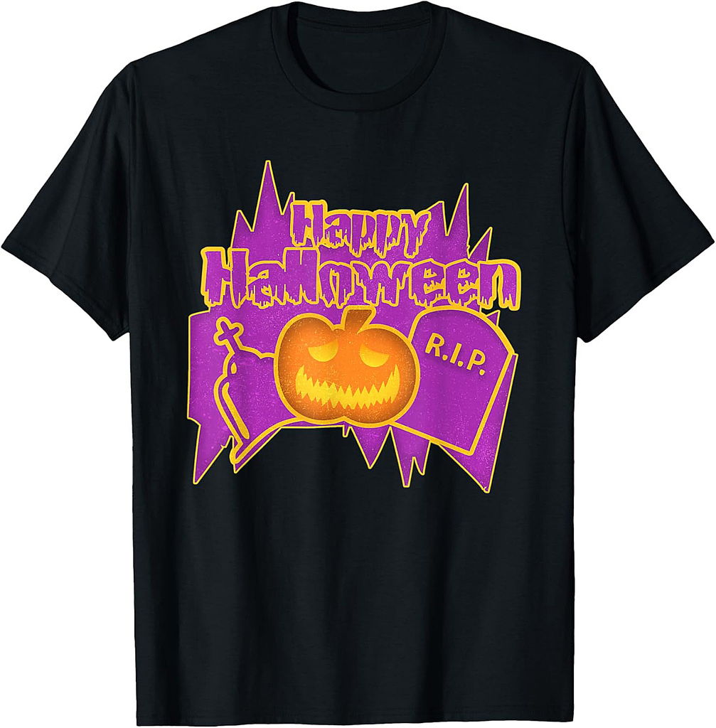 Happy Halloween - RIP - Pumpkin Party on Halloween T-Shirt