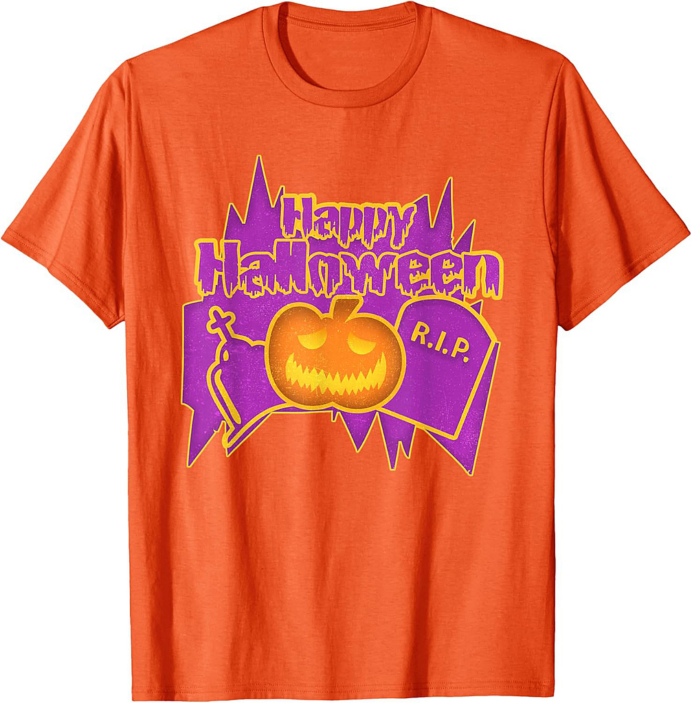 Happy Halloween - RIP - Pumpkin Party on Halloween T-Shirt