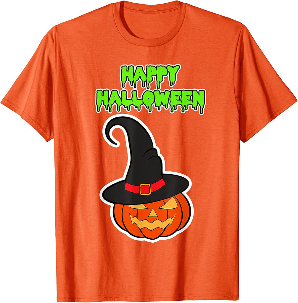 Happy Halloween Pumpkin Witch - Party Halloween T-Shirt