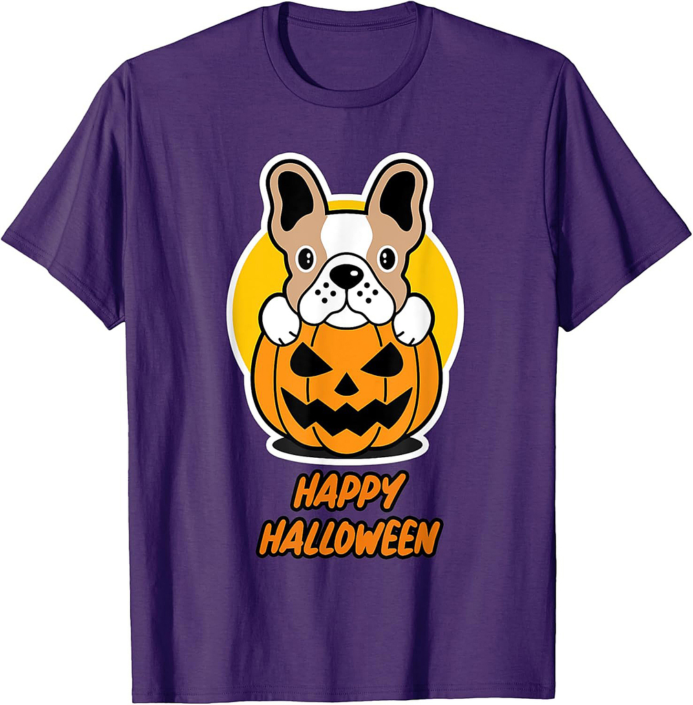 Happy Halloween for Dog Lover - Dog Pumpkin Halloween T-Shirt