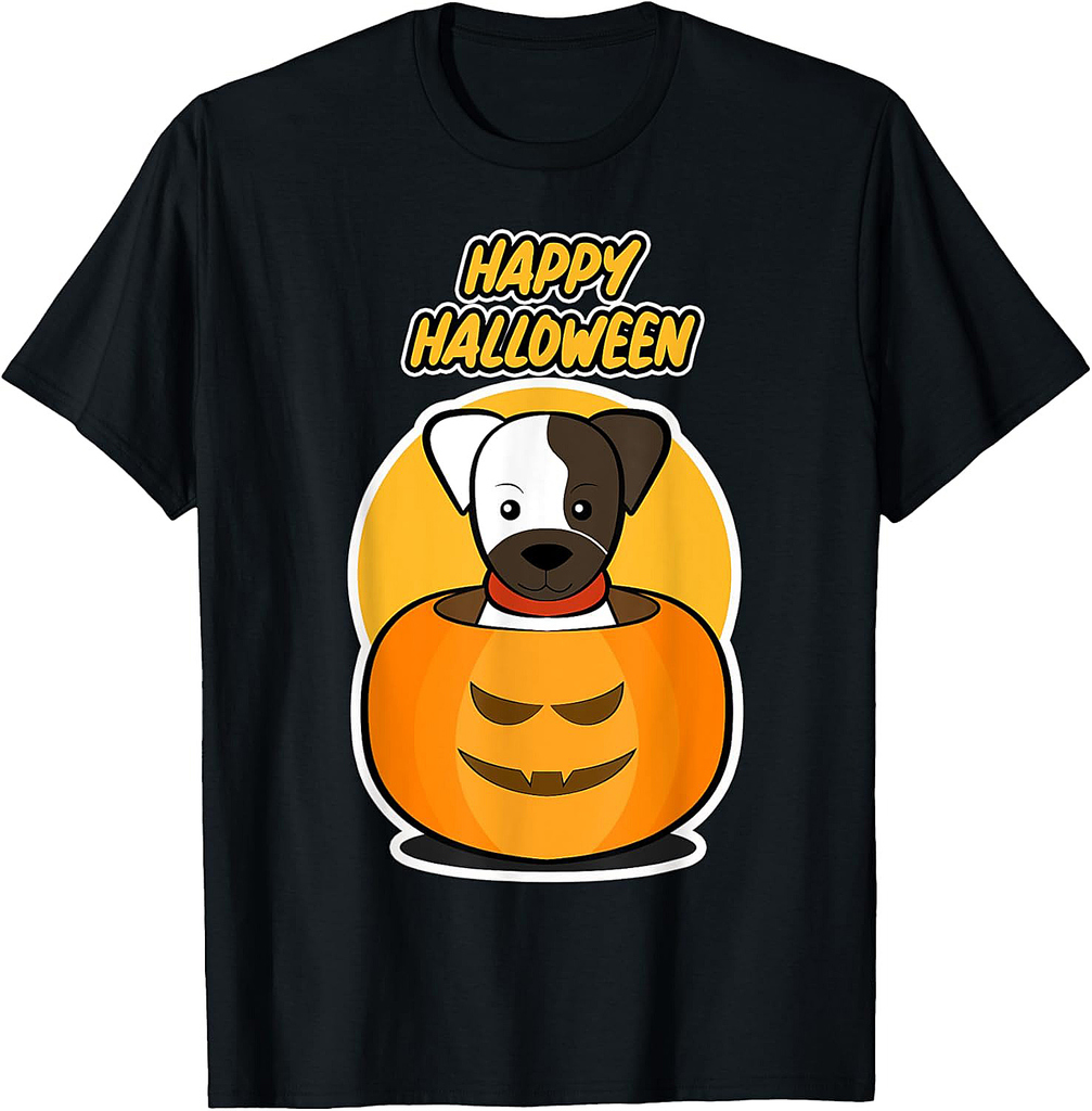 Happy Halloween for Dog Lover - Pumpkin Dog Halloween T-Shirt