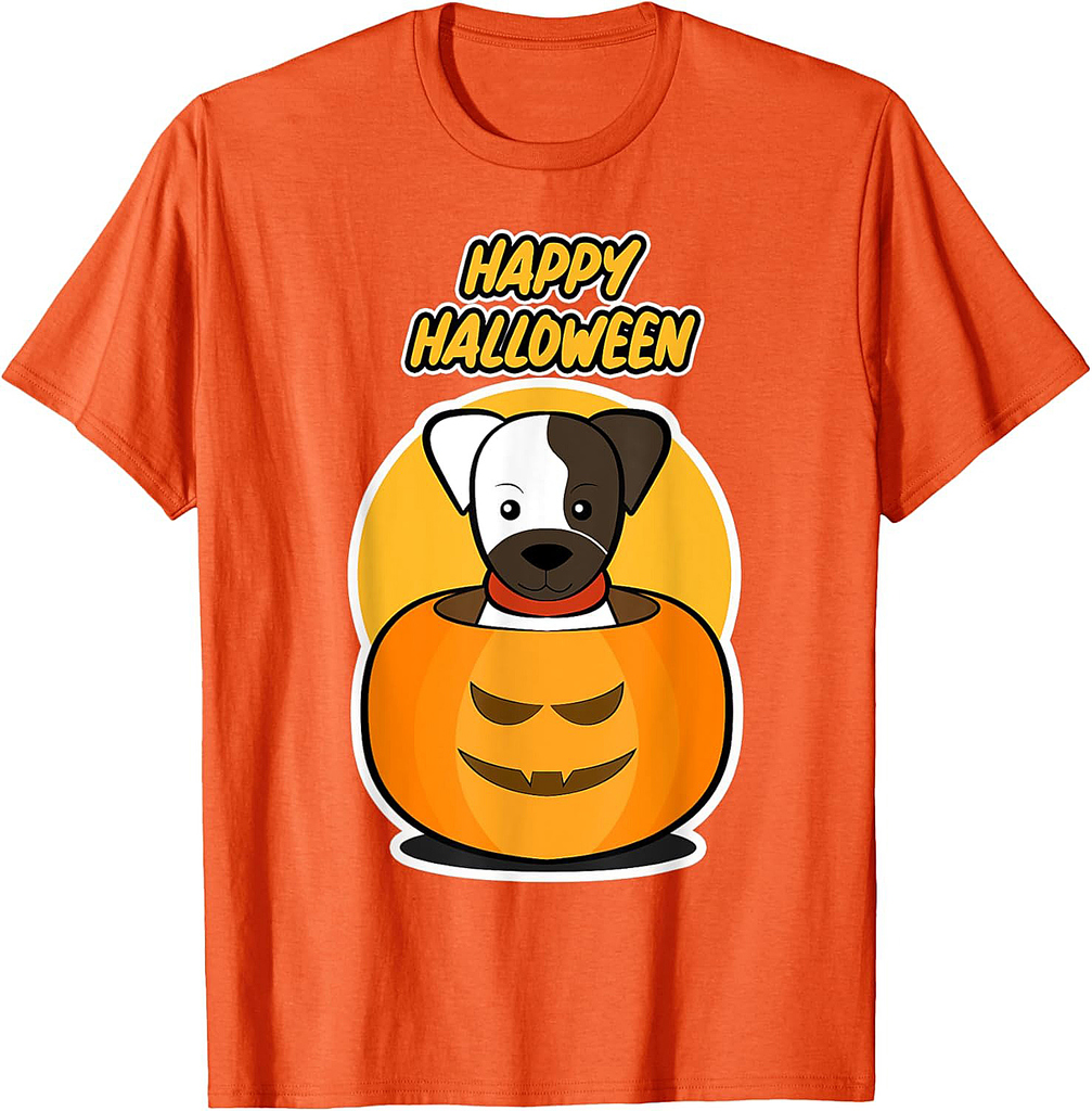 Happy Halloween for Dog Lover - Pumpkin Dog Halloween T-Shirt