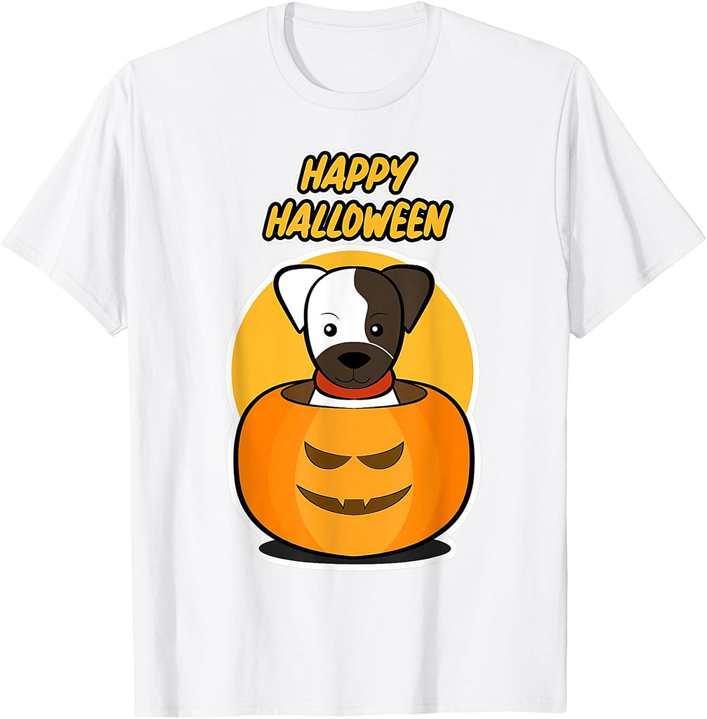 Happy Halloween for Dog Lover - Pumpkin Dog Halloween T-Shirt
