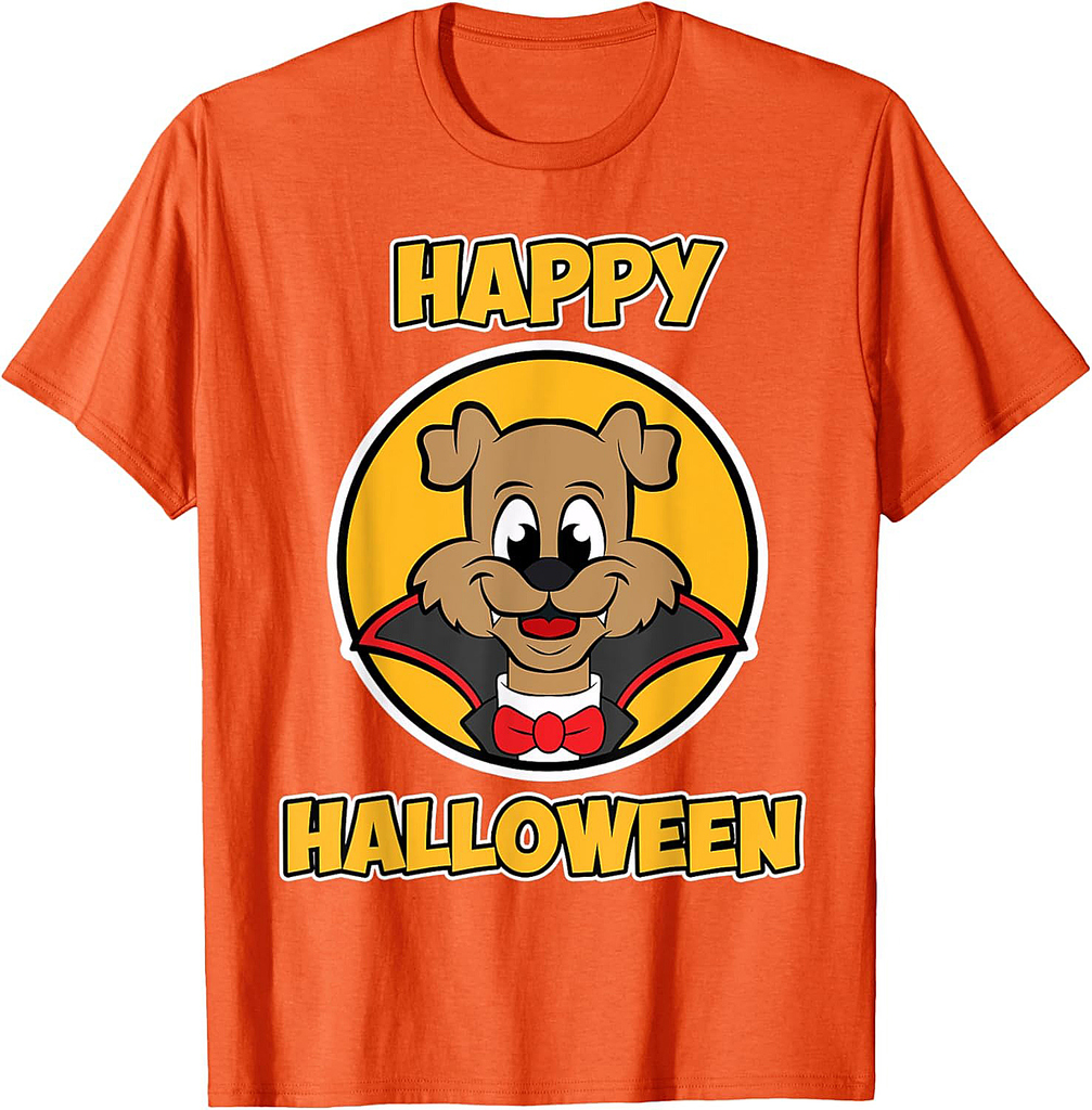 Happy Halloween for Dog Lover - Vampire Dog Halloween T-Shirt for Men Women Kids