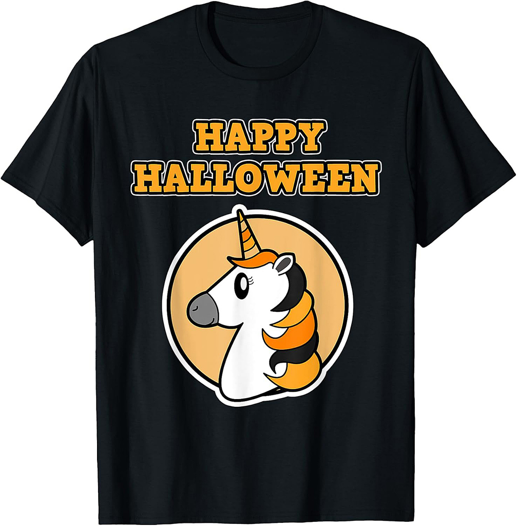Happy Halloween for Unicorn loving Girls - Halloween Unicorn T-Shirt