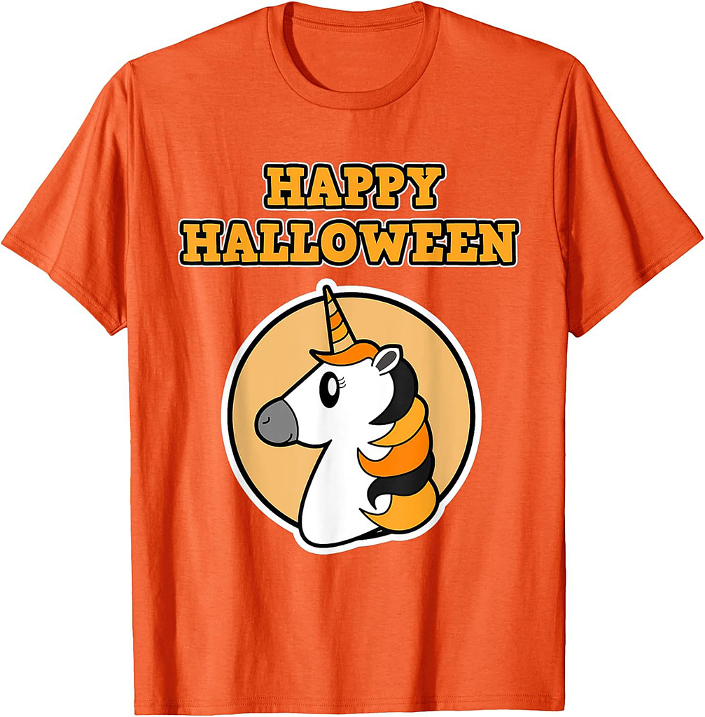 Happy Halloween for Unicorn loving Girls - Halloween Unicorn T-Shirt