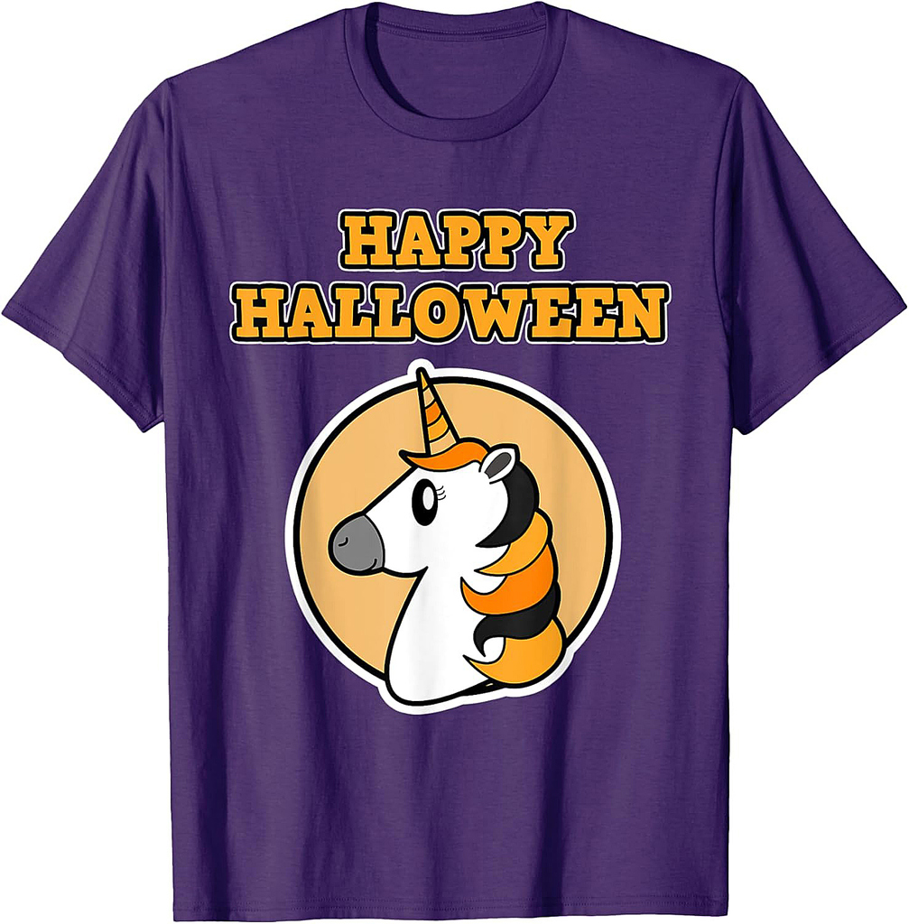 Happy Halloween for Unicorn loving Girls - Halloween Unicorn T-Shirt
