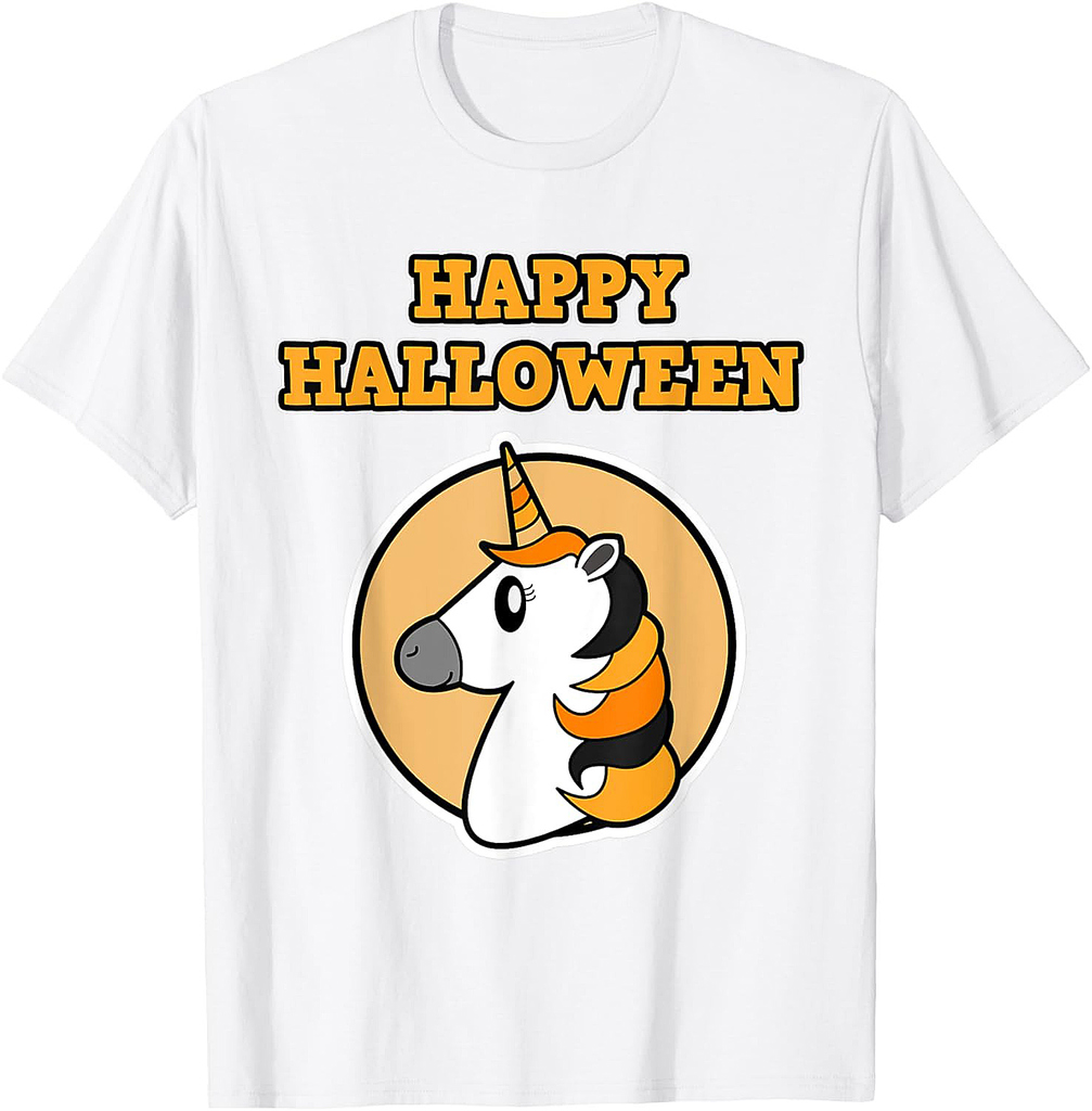 Happy Halloween for Unicorn loving Girls - Halloween Unicorn T-Shirt
