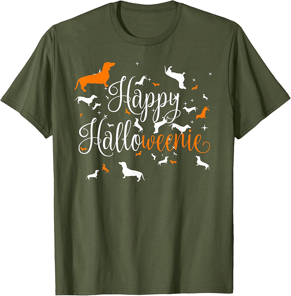 Happy Halloweenie Dachshund Shirt T-Shirt