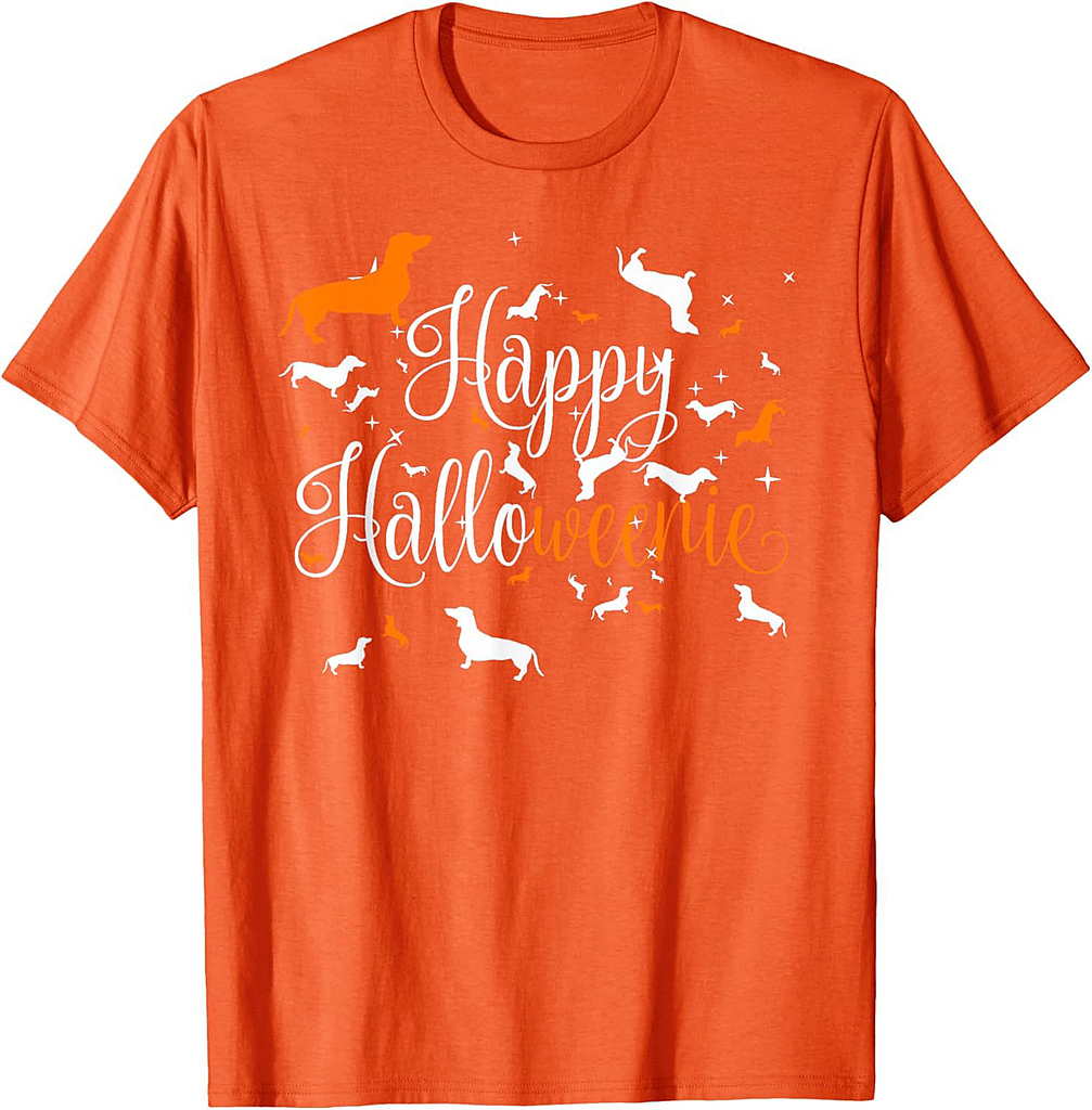 Happy Halloweenie Dachshund Shirt T-Shirt