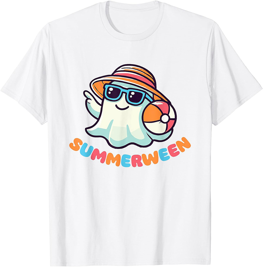 Happy Summerween Summer Halloween Ghost T-Shirt
